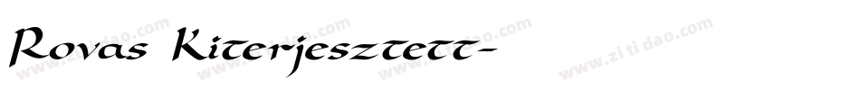 Rovas Kiterjesztett字体转换